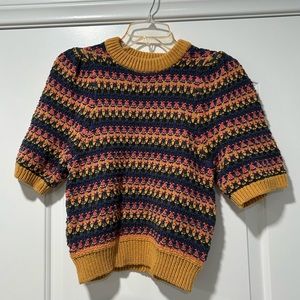 Universal Thread mustard/multi colored sweater